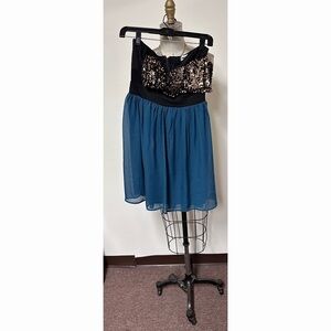 BLACK Teal Dress